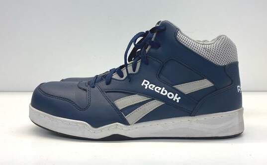 Reebok Leather BB4500 Steel Toe Work Sneakers Blue 13 image number 2