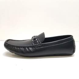 Guess Black Faux Leather Loafers Men US 11