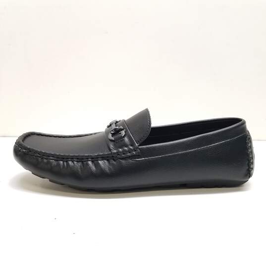 Guess Black Faux Leather Loafers Men US 11 image number 1