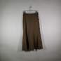 Womens Wool Plaid Flat Front Flared Hem Long A-Line Skirt Size 4 image number 2