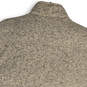 NWT Mens Beige Mock Neck Sleeveless Pockets Reversible Full-Zip Vest Size L image number 4