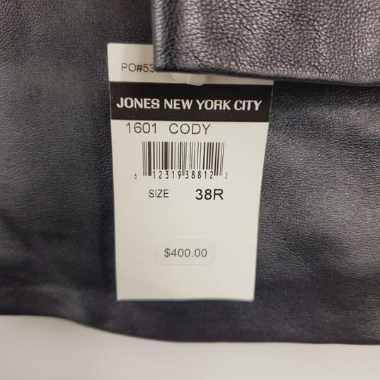 City Jones NY Women Black Leather Jacket 38R NWT image number 4