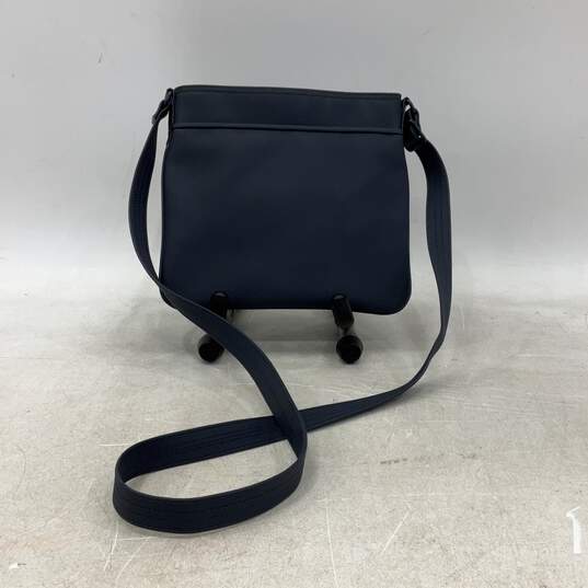 Lacoste Womens Navy Blue Inner Pockets Adjustable Strap Crossbody Bag image number 2