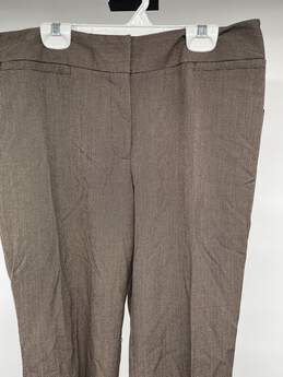 Rafaella Womens Brown Flat Front Straight Leg Dress Pants Sz 8 W-0528807-T alternative image