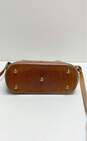 Vintage Dooney & Bourke Brown Leather Drawstring Bucket Shoulder Bag image number 7