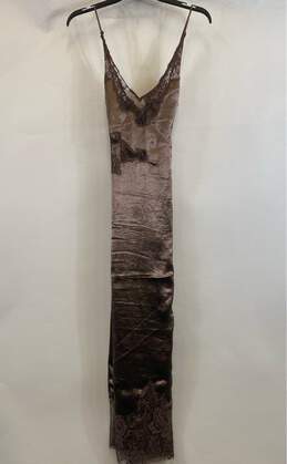 Anthropologie Women's Brown Lace Slip Dress- XS NWT