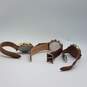 Fossil Round All Leather Mixed Models Watch Bundle 3pcs image number 5