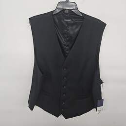 Stafford Black Wool Vest