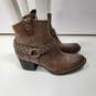 Women's Slater Brown Leather Western Boots Size 9M image number 4