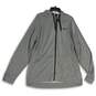 NWT Nike Mens Gray Long Sleeve Drawstring Hooded Full-Zip Jacket Size XXL image number 1