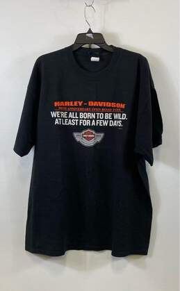 Harley Davidson Black T-shirt - Size XXL