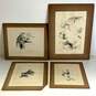 Lot of 4 Original Drawings Early 20th Century Drawing by Enoch Ward Signed. image number 1