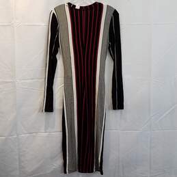 Wm Socialite Stripe Dress W/ Twist Front Sz S alternative image