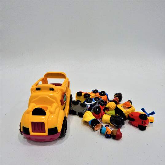 Working Moving Boogie School Bus W/ Figures & Fisher Price Little People image number 1