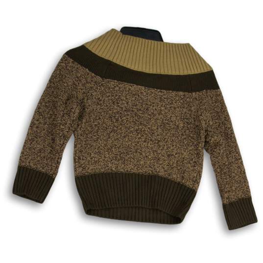NWT 7th Avenue NY&Co. Design Studio Womens Brown Tan Pullover Sweater Size S image number 2