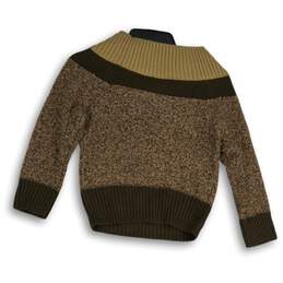 NWT 7th Avenue NY&Co. Design Studio Womens Brown Tan Pullover Sweater Size S alternative image
