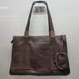 La Gioe di Toscana By Sharon Gioe Brown Leather Large Handbag & Coin Purse Set image number 1