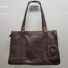 La Gioe di Toscana By Sharon Gioe Brown Leather Large Handbag & Coin Purse Set