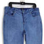 Womens Blue Denim Medium Wash 5-Pocket Design Straight Leg Jeans Size 16 image number 1