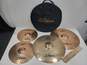 Bundle of 4 Zildjian Ride Cymbals And 5 Drumsticks In Case image number 1