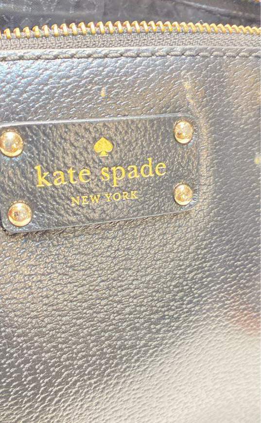 Kate Spade Saffiano Leather Wellesley Rachelle Satchel Black image number 8