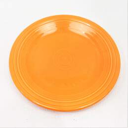 VTG Fiestaware Tangerine Orange Set of 2 Cups & Saucers w/ Bonus Dinner Plate alternative image
