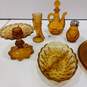 Bundle of 13 Amber Glass Dishes image number 2