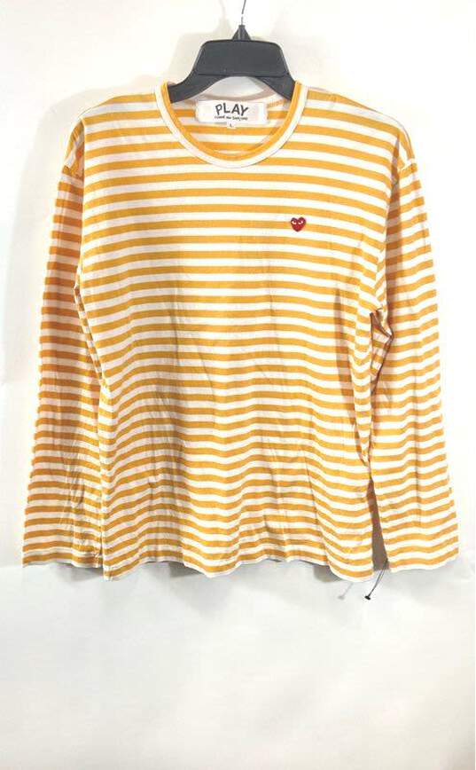 PLAY Comme Des Garcons Yellow Long Sleeve - Size Large image number 1