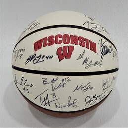 Wisconsin Badgers Autographed Basketball