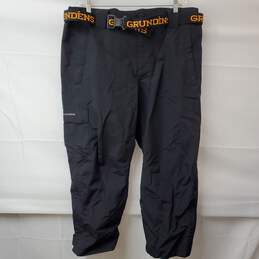 Grundens Black Nylon Weather Watch Fishing Rain Pants Men's XL