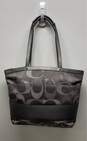 COACH F20429 Gray Signature Sateen Tote Bag image number 2