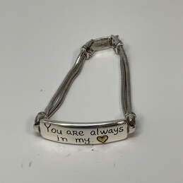 Designer Brighton Two-Tone You Are Always In My Heart Chain Bracelet