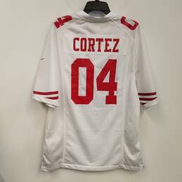 Mens White San Francisco 49ers José Cortez #04 Football NFL Jersey Size M alternative image