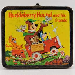 Vintage 1961 Huckleberry Hound And His Friends Metal Lunch Box