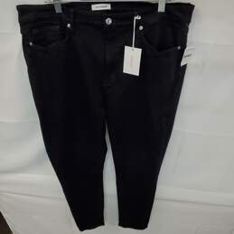Wm Good American Good Legs Crop Black Jeans Stretch High Rise Sz 24