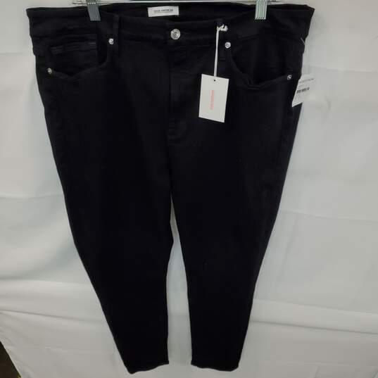 Wm Good American Good Legs Crop Black Jeans Stretch High Rise Sz 24 image number 1