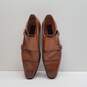 Mercanti Fiorentini Italy Brown Leather Monk Buckle Loafers Shoes Men's Size 10.5 M image number 6