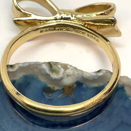 Designer Kate Spade Gold-Tone Knot Bow Shape Fashionable Band Ring alternative image
