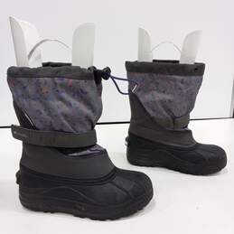Columbia Snow Boots Black/Purple/Pink Size 5