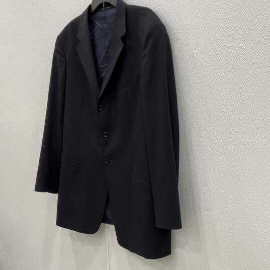 Armani Exchange Collezioni Mens Black Notch Lapel 3 Button Blazer Size 42R W/COA image number 4