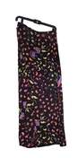 NWT Womens Black Floral Flat Front Long Maxi Skirt Size 8 image number 1