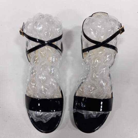 Michael Kors Women's Black Patent Leather Platform Sandal Size 9 image number 3