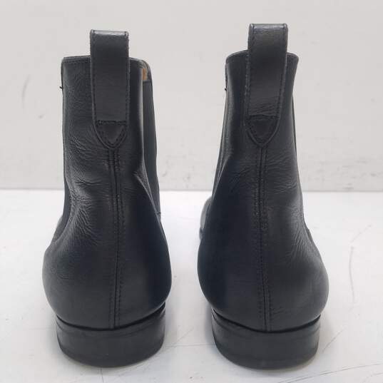 Neiman Marcus Leather Chelsea Boots Black 10 image number 4