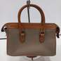 Dooney & Bourke brown and tan leather bag image number 3