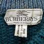 AUTHENTICATED Burberrys Made In Ireland Green Wool Knit Vintage Pullover Sweater image number 3