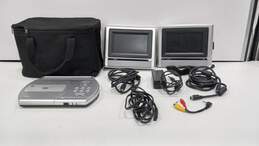 Venturer PVS 1960 Portable DVD Player with 2 Monitors & Accessories in Bag