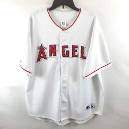 Russell Athletic Men White MLB Angeles Jersey XL