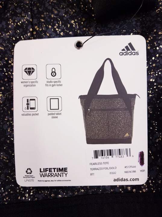 Adidas Fearless Nylon Tote Terrazzo Foil Black image number 9