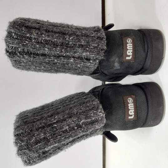 Women's Black & Gray Boots image number 4