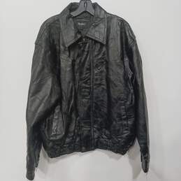 Men’s Vintage PBXBasics Patchwork Leather Jacket Sz L